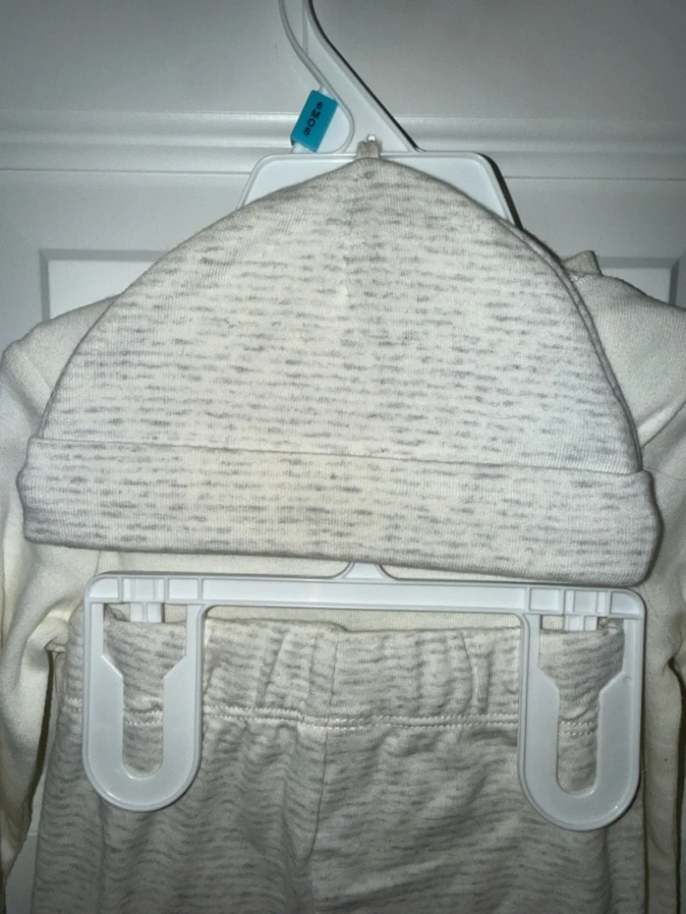 Carter's Cream Infant Onesie with Blue and Gray Print - Picture 6 of 8